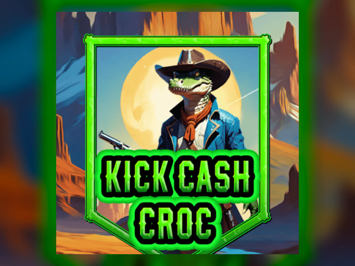 Kick Cash Croc slot game artwork