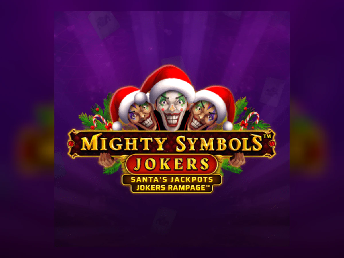 Mighty Symbols Jokers Santa's Jackpots slot game artwork