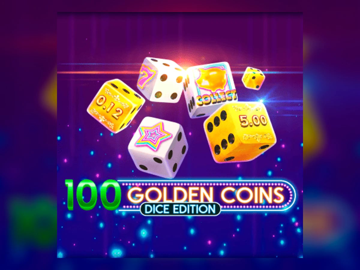 100 Golden Coins Dice Edition slot game artwork