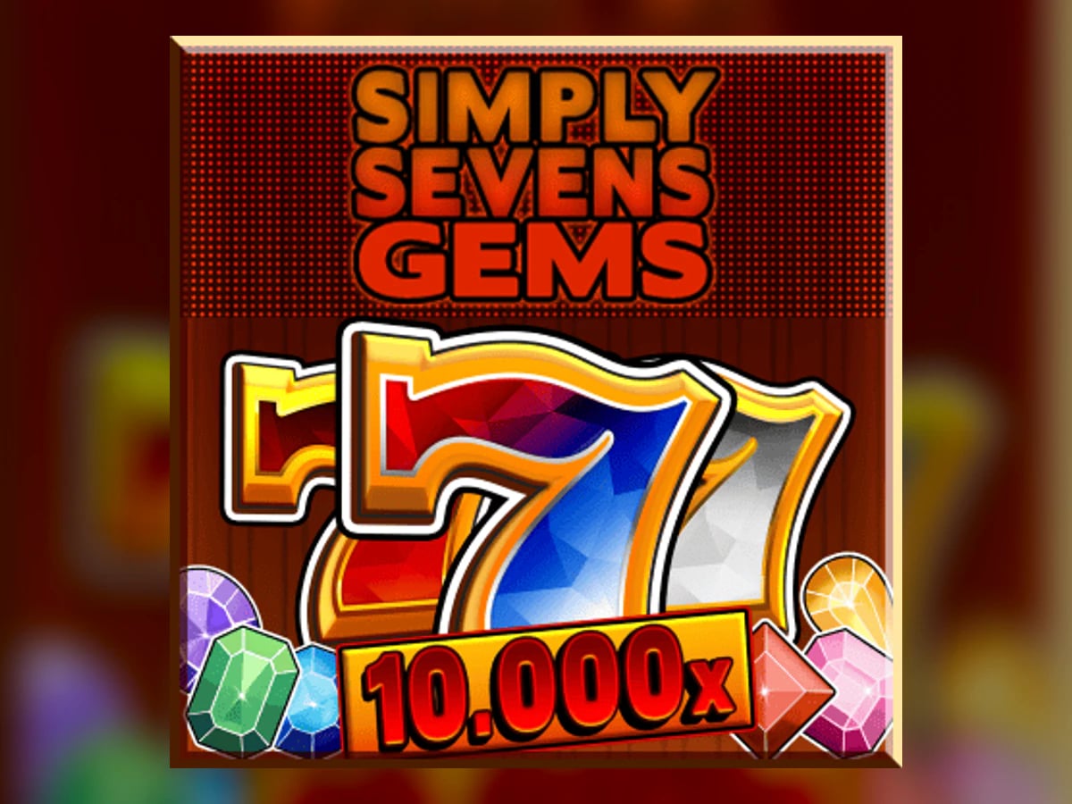 Simply Sevens Gems slot game artwork
