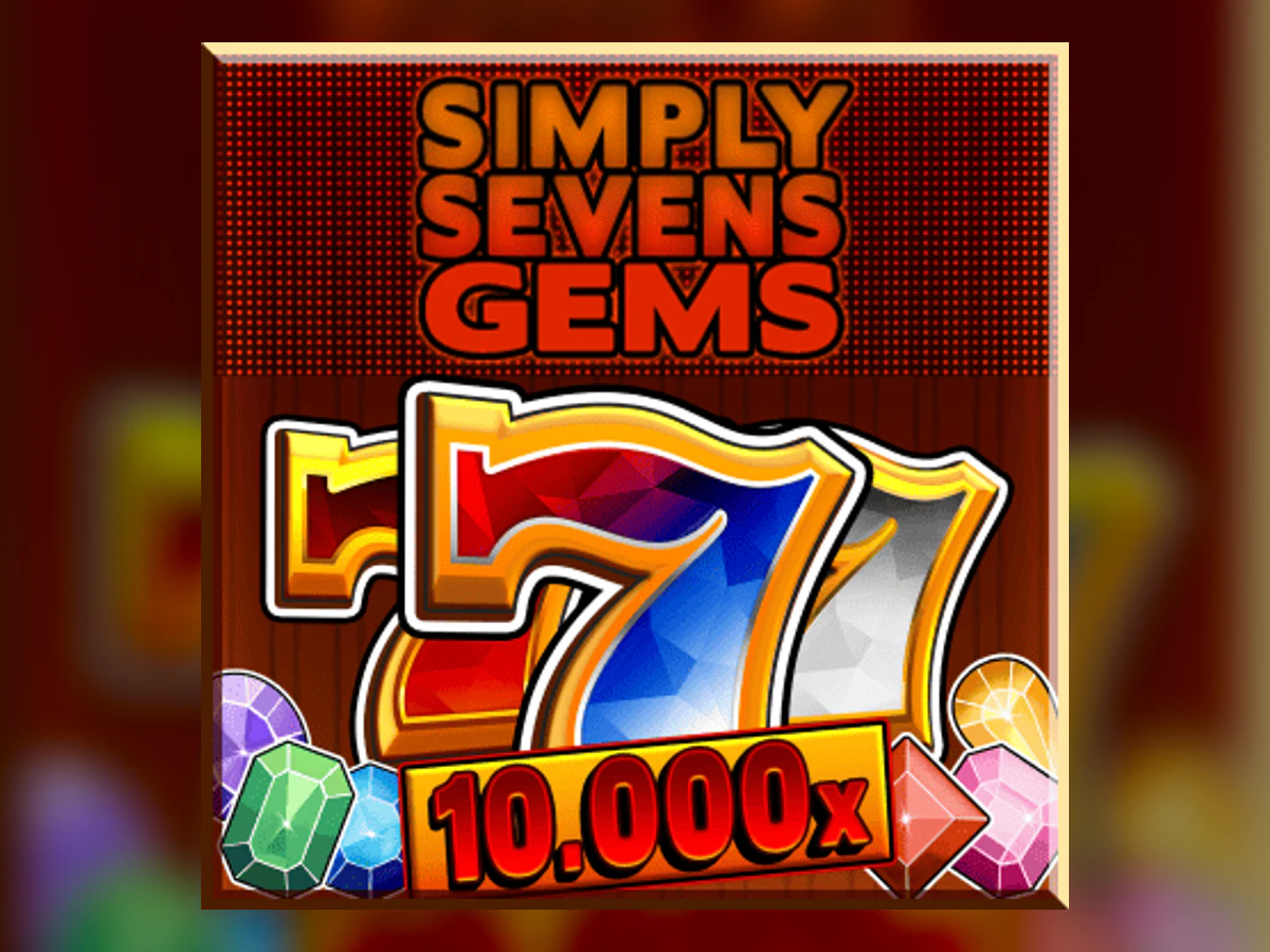 Simply Sevens Gems slot game artwork
