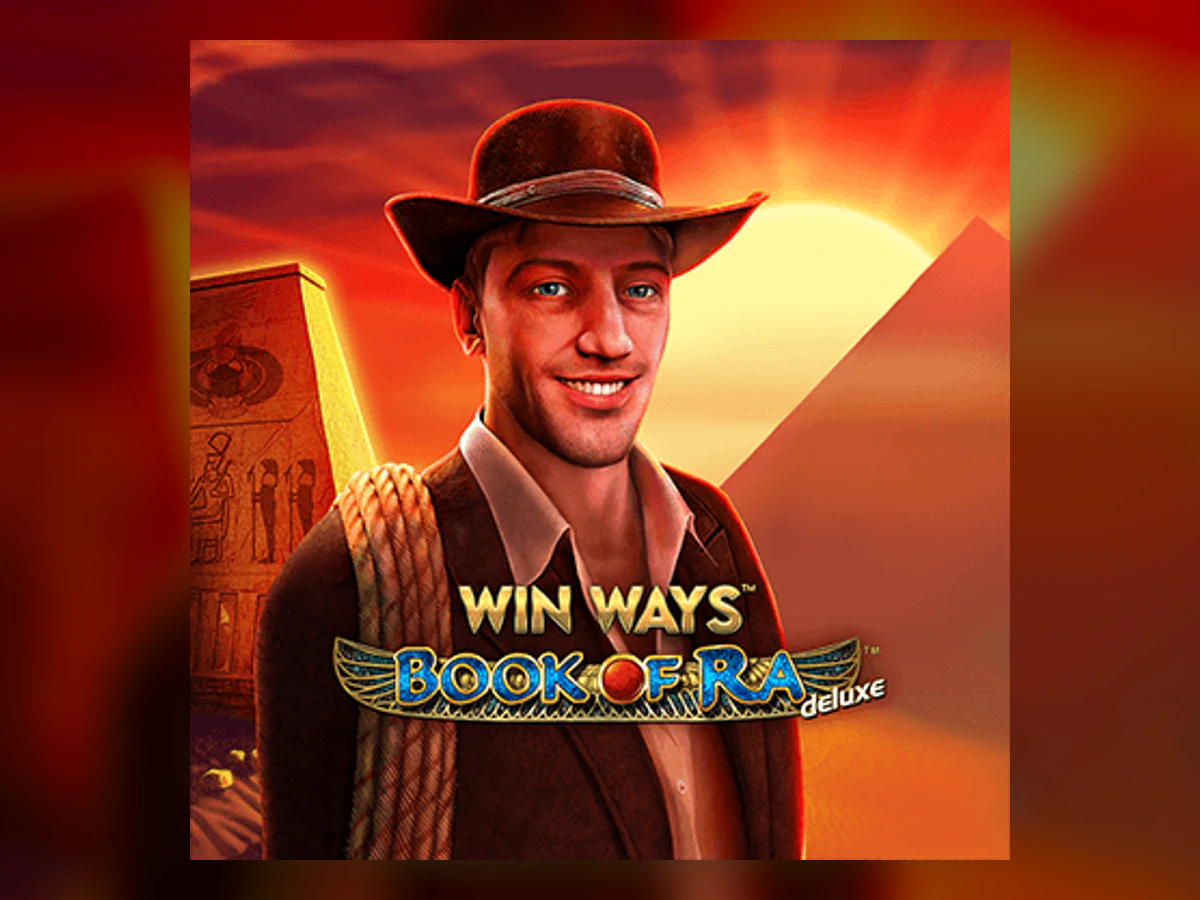Book of Ra deluxe Win Ways Ante Bet Buy Bonus slot game artwork