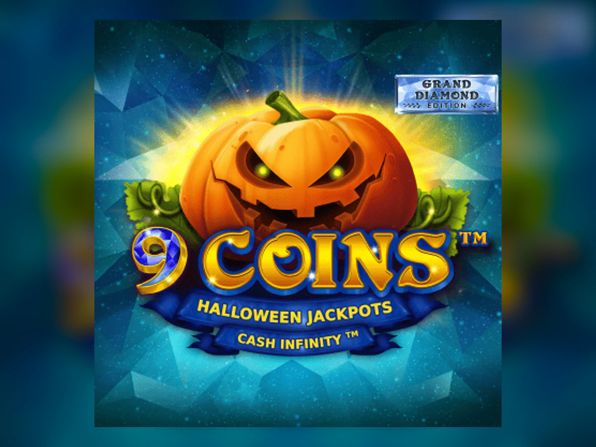 9 Coins Grand Diamond Edition Halloween Jackpots slot game artwork