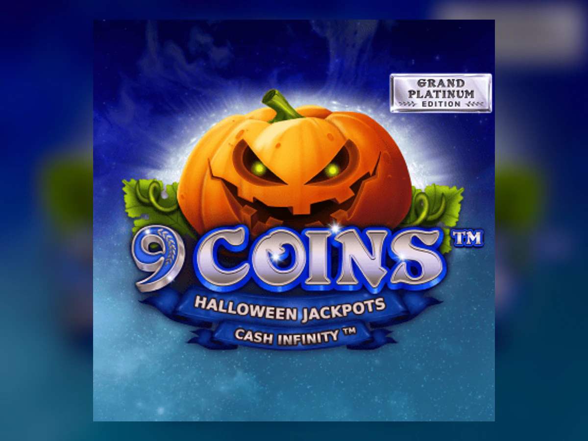 9 Coins Grand Platinum Edition Halloween Jackpots slot game artwork