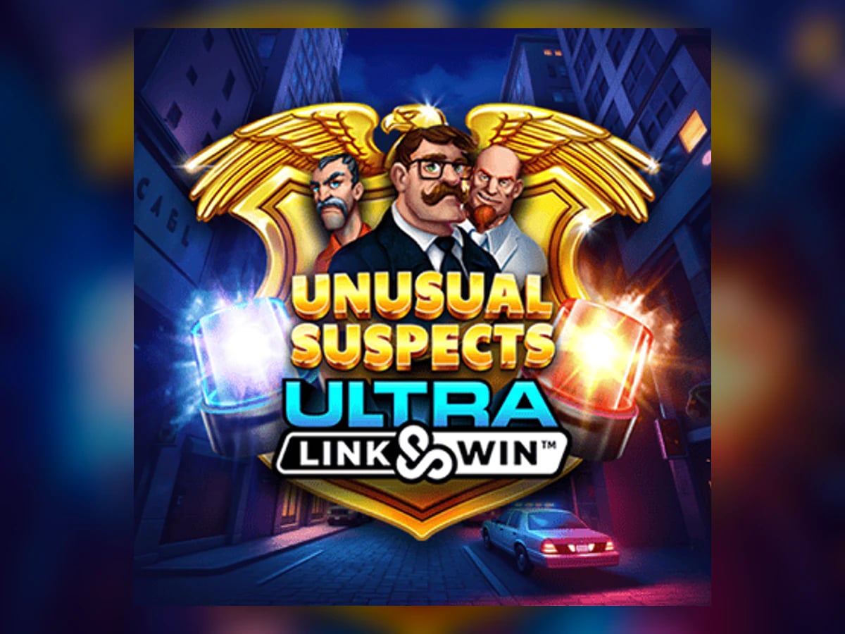 Unusual Suspects Ultra Link&Win slot game artwork