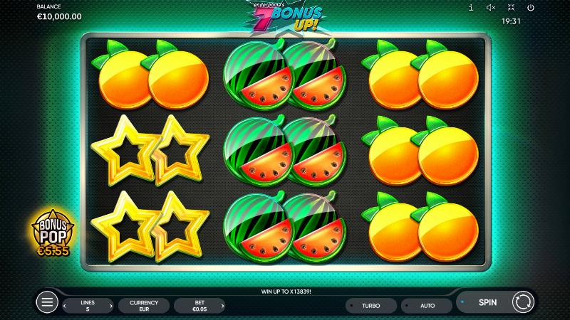 7 Bonus Up slot game artwork