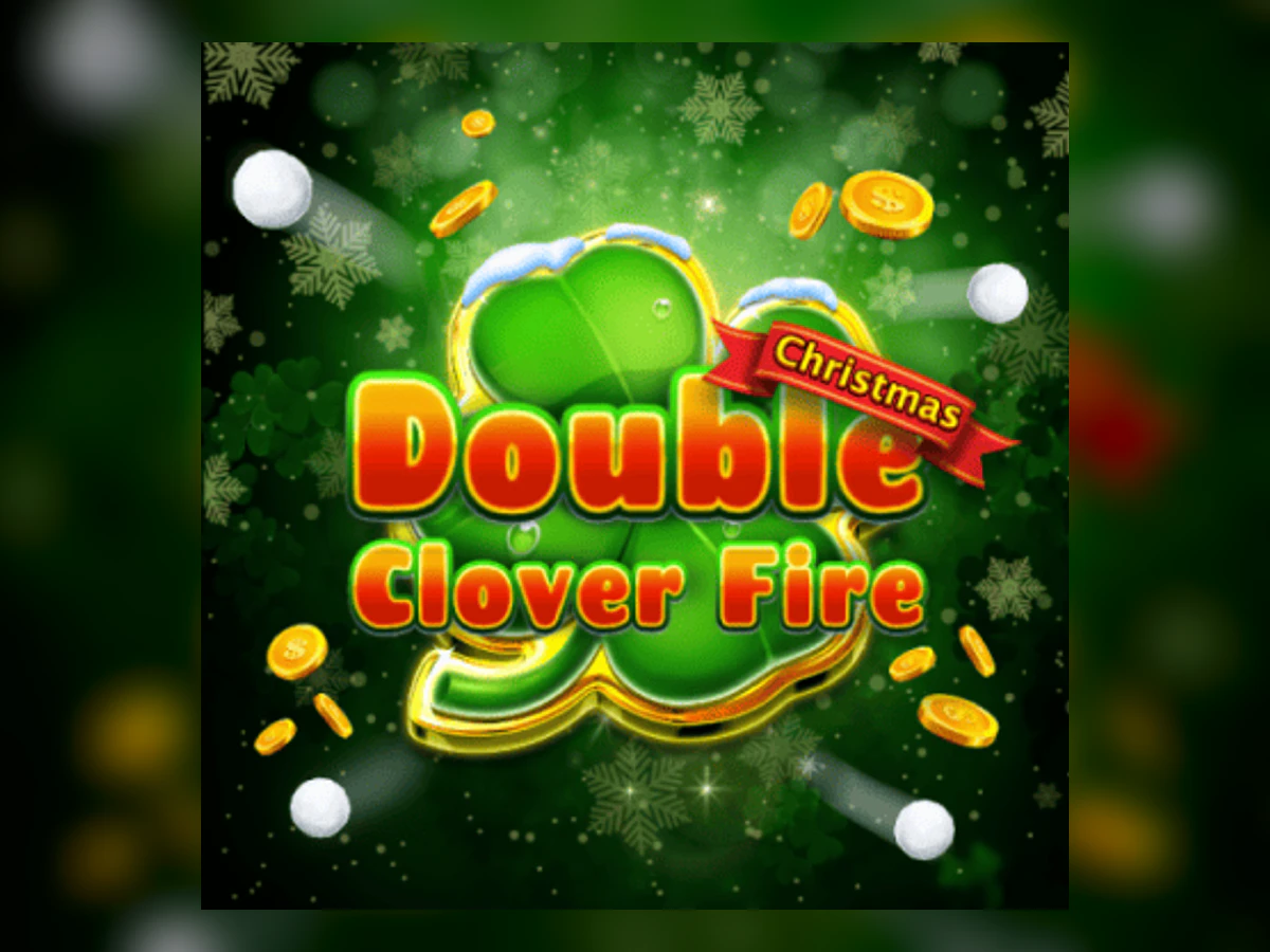 Double Clover Fire Christmas slot game artwork