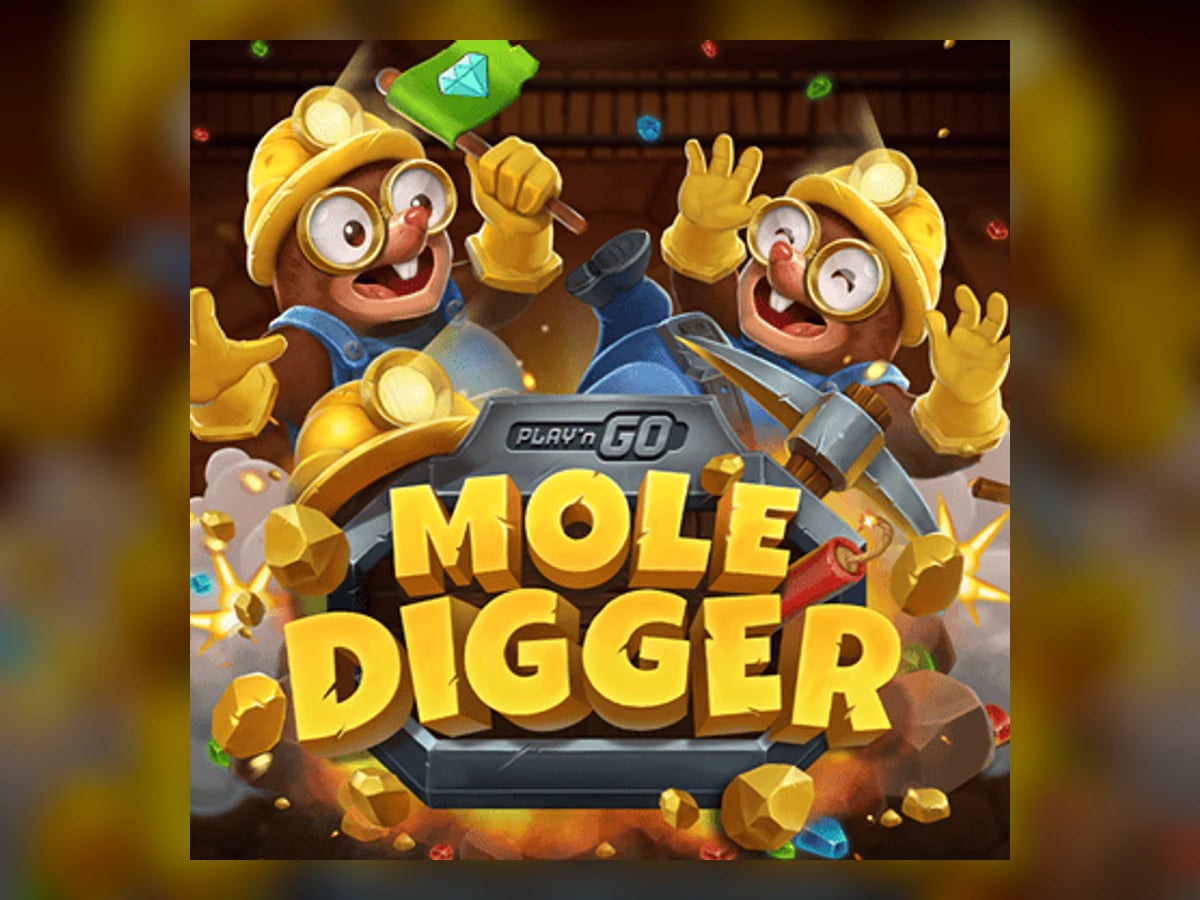 Play'n GO Mole Digger slot game artwork