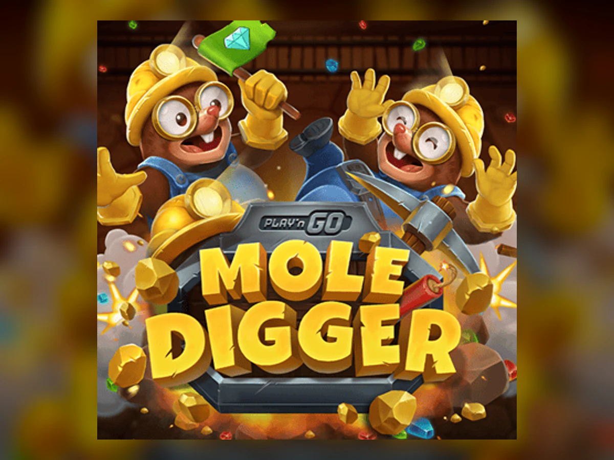 Play'n GO Mole Digger slot game artwork