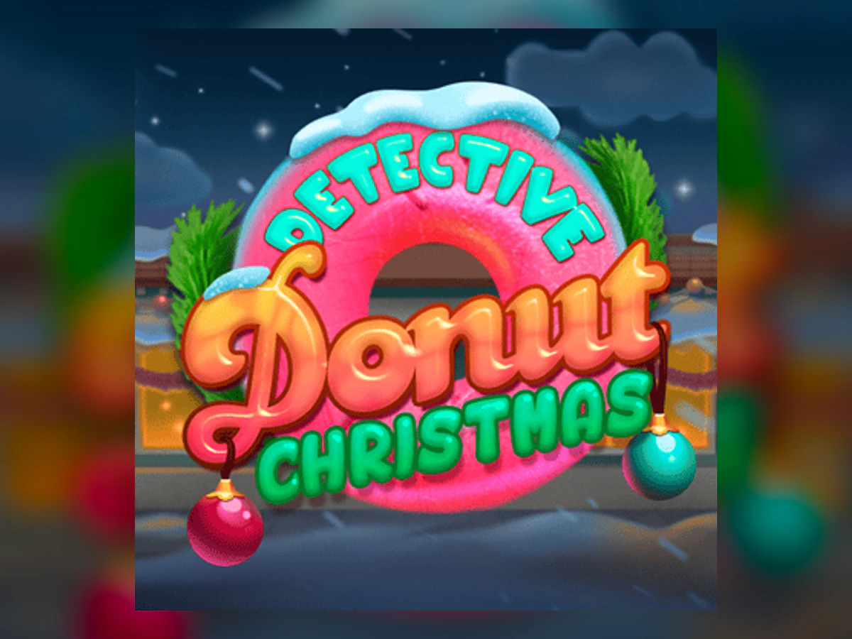 Detective Donut Christmas slot game artwork