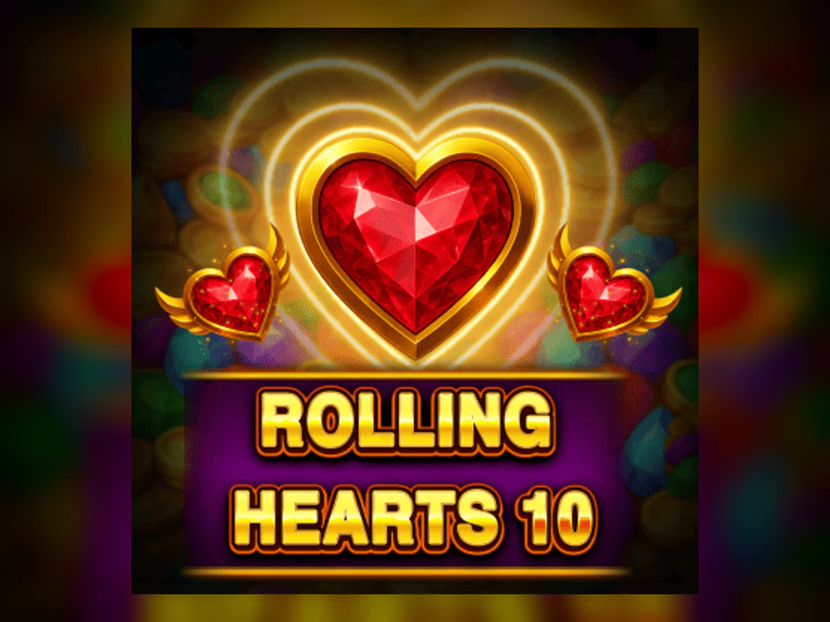 Rolling Hearts 10 slot game artwork