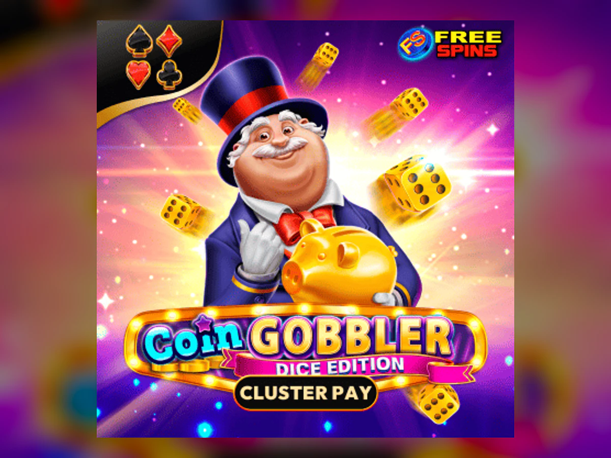 Coin Gobbler Dice Edition slot game artwork