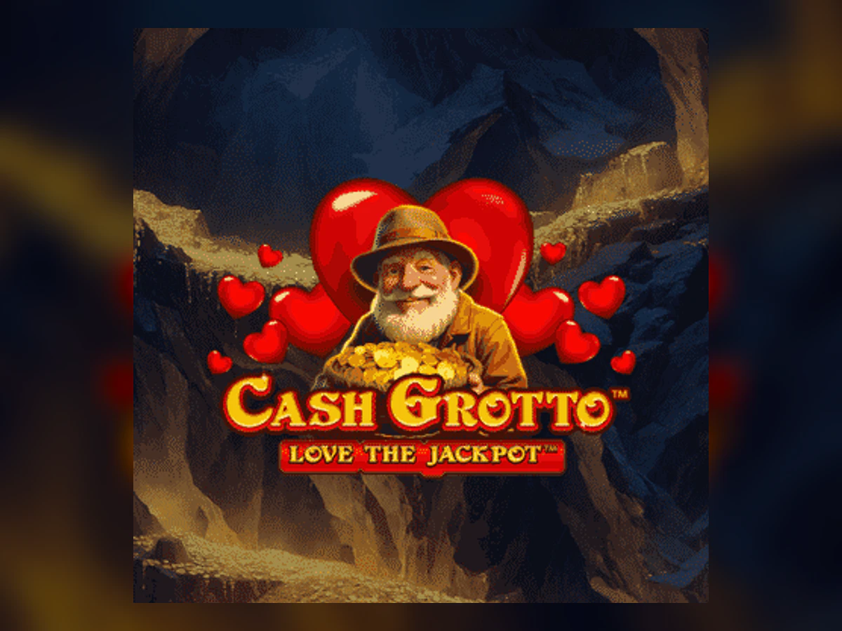 Cash Grotto Love the Jackpot slot game artwork