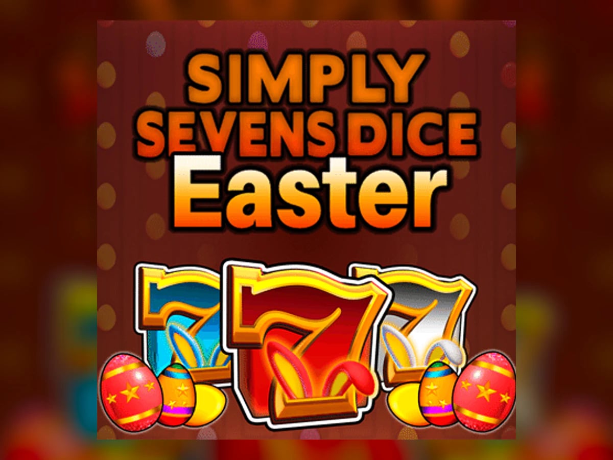 Simply Seven Dice Easter slot game artwork