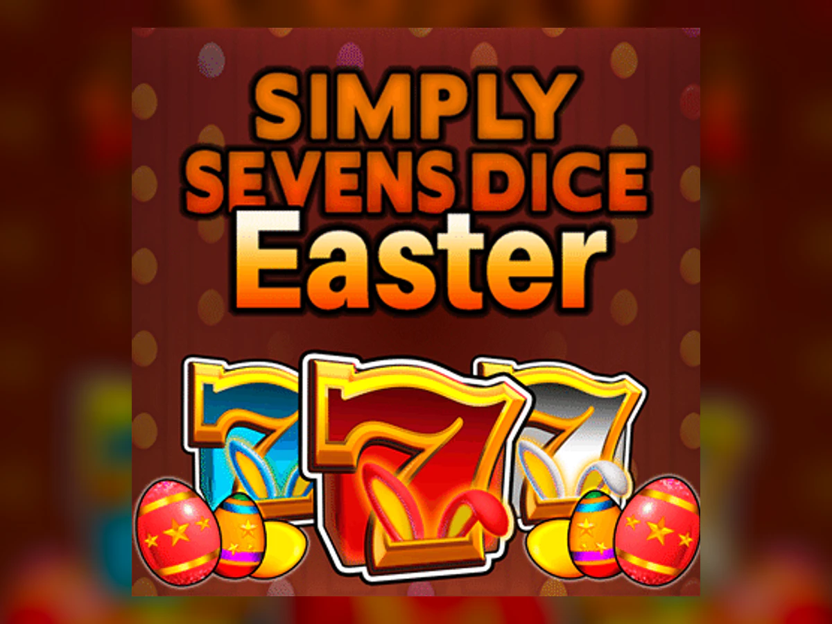 Simply Seven Dice Easter slot game artwork