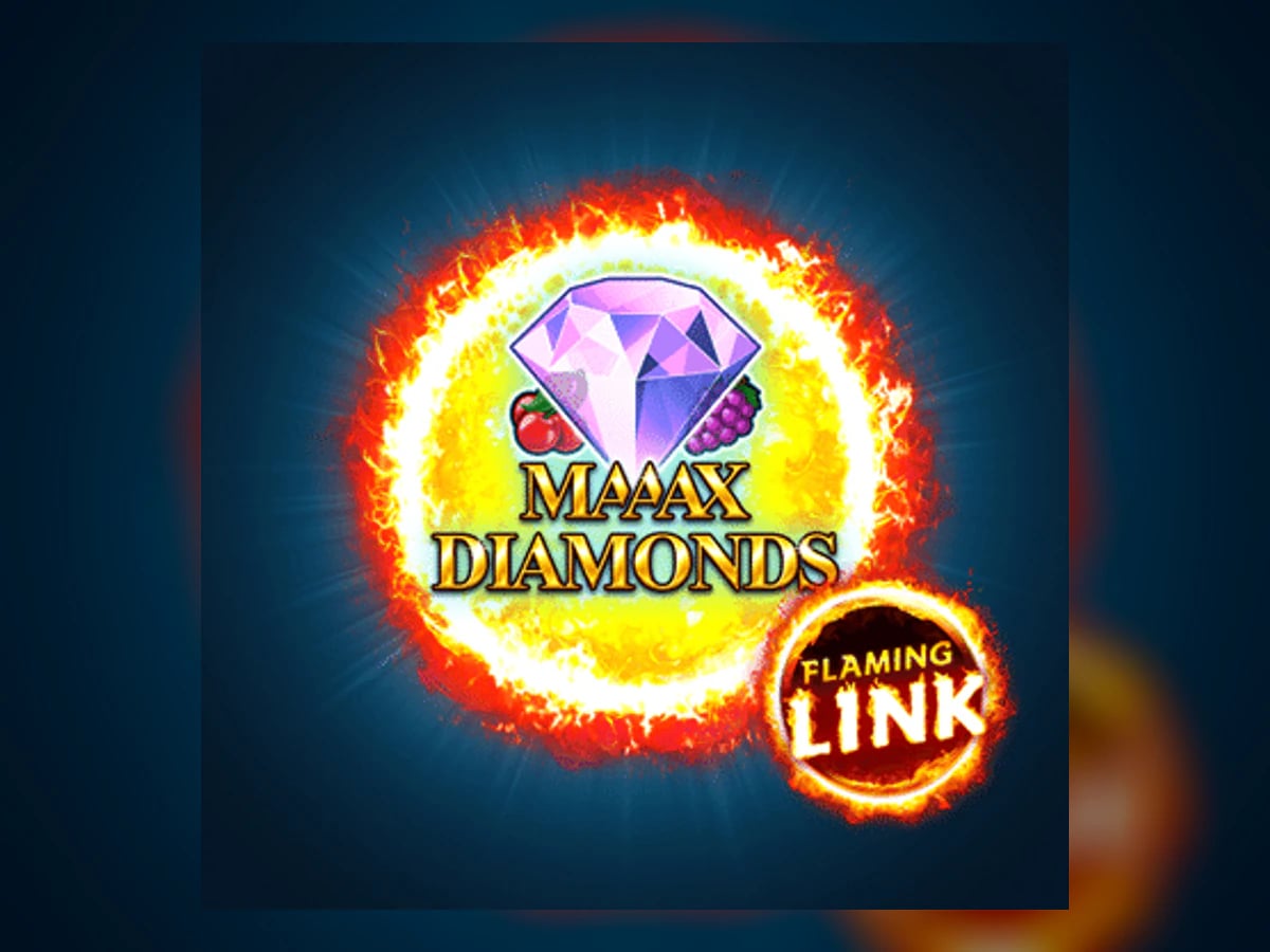 Maaax Diamonds Flaming Link slot game artwork