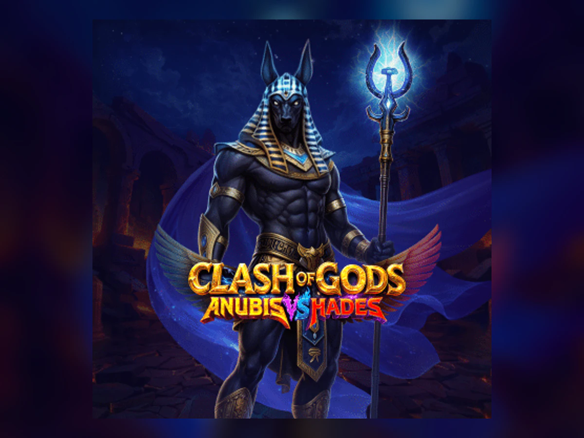 Clash of Gods: Anubis vs Hades slot game artwork