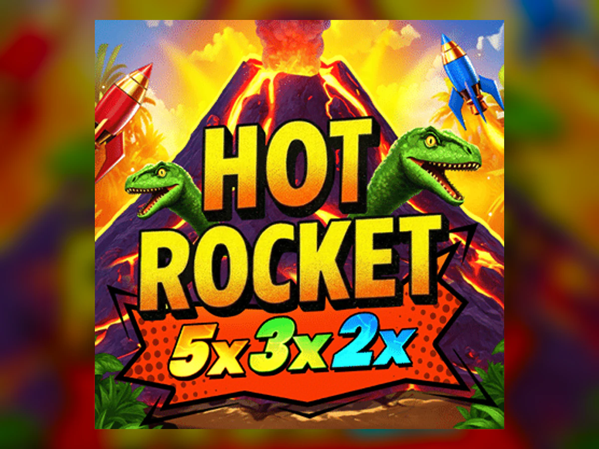 HOT ROCKET 5x 3x 2x slot game artwork