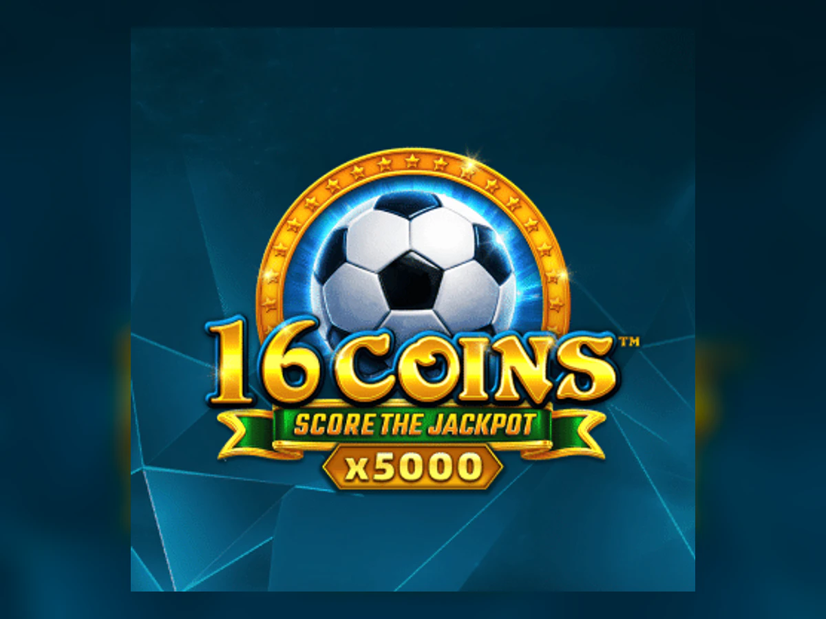 16 Coins x5000 Score the Jackpot slot game artwork