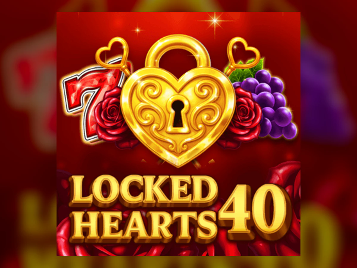 Locked Hearts 40 slot game artwork