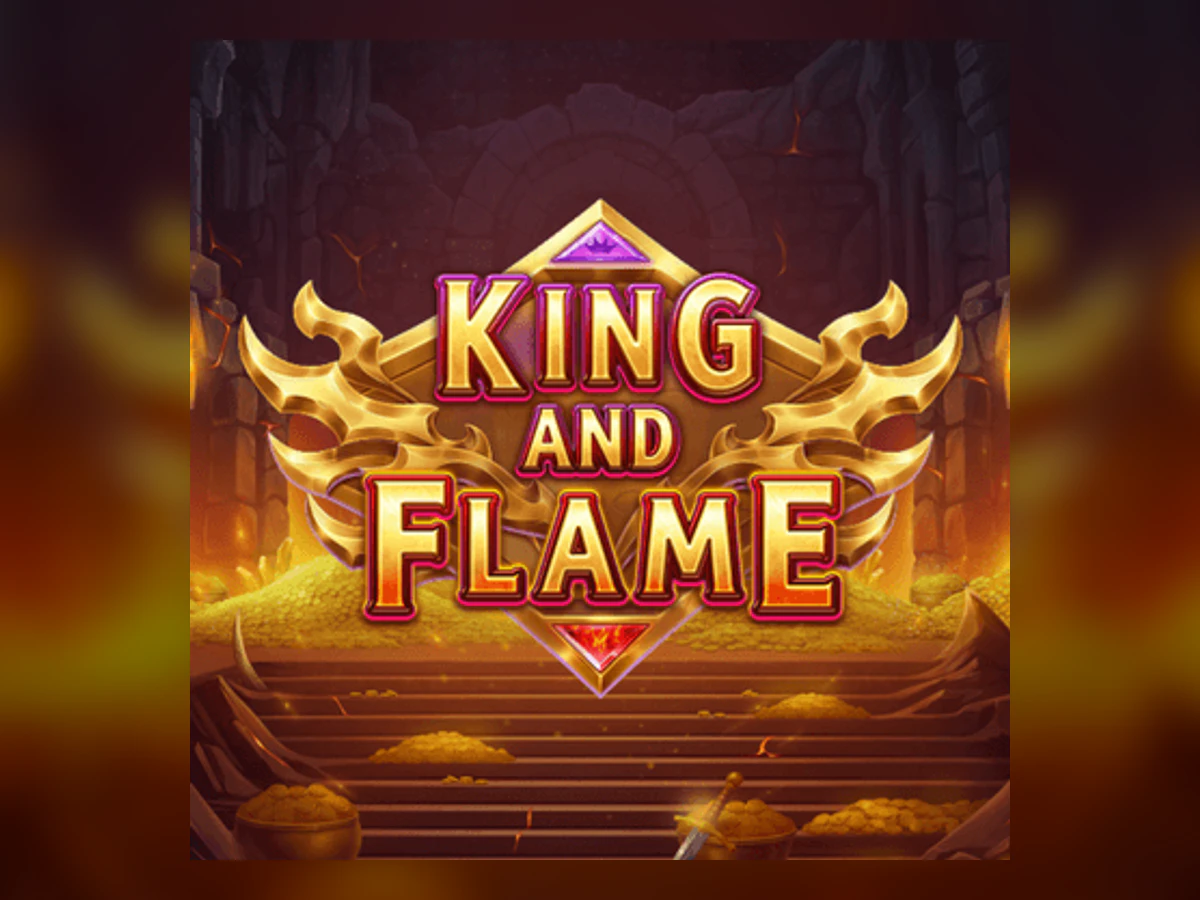King and Flame slot game artwork