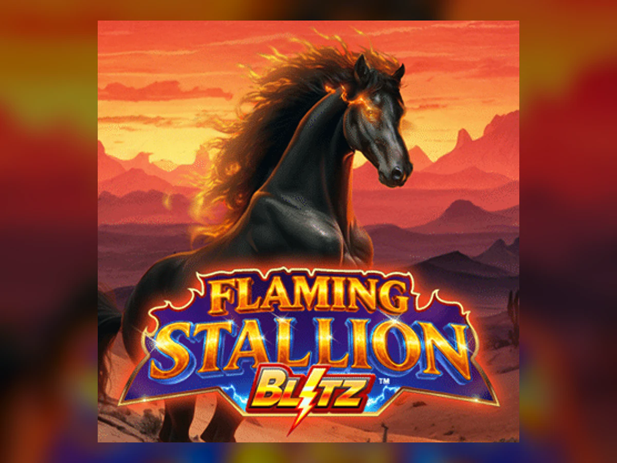 Flaming Stallion Blitz slot game artwork