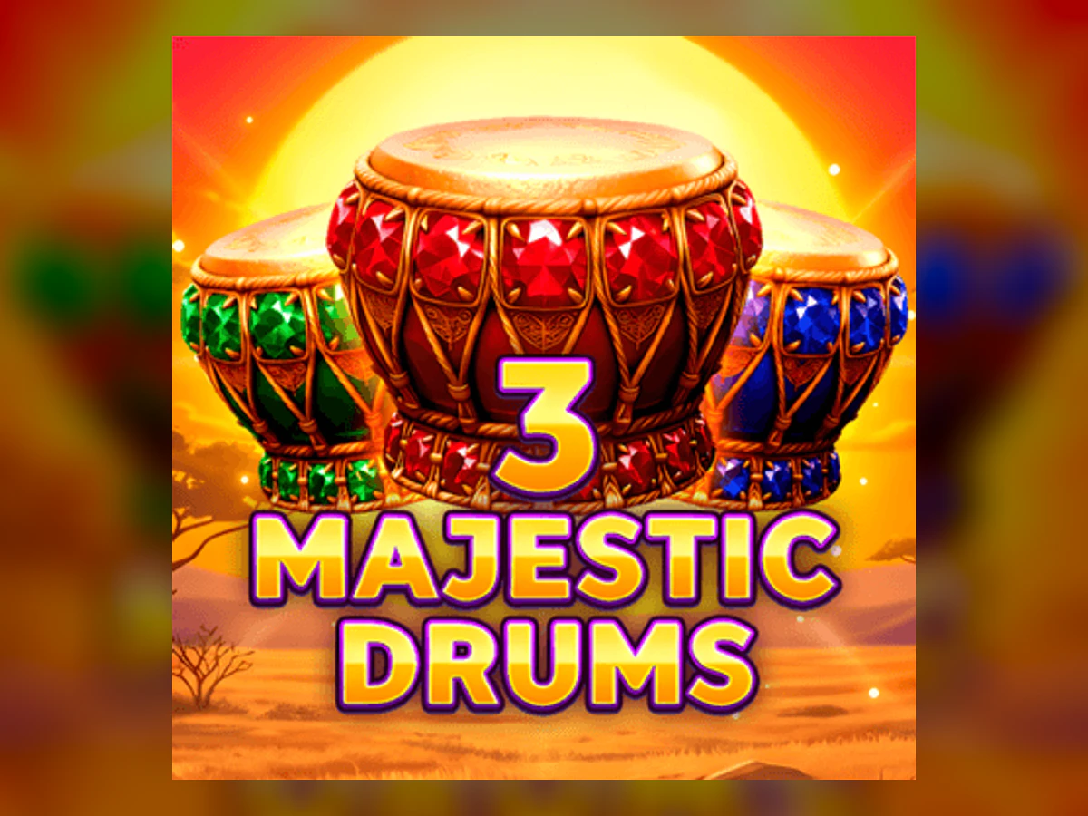 3 Majestic Drums slot game artwork