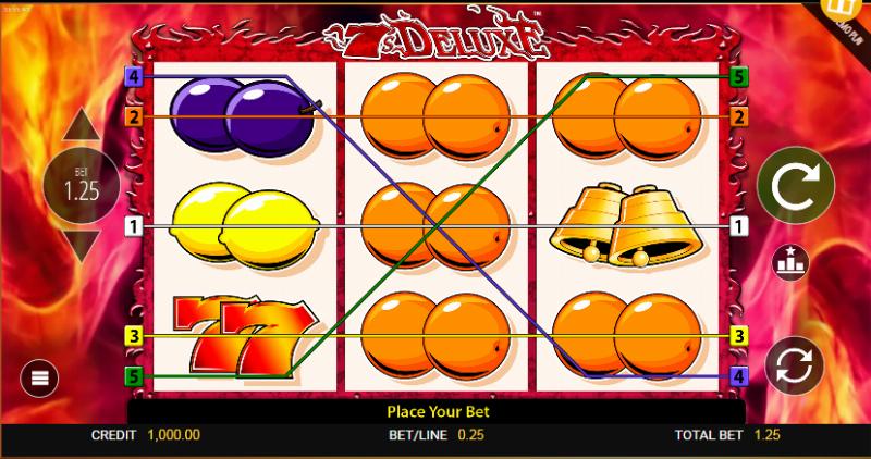7S Deluxe slot game artwork