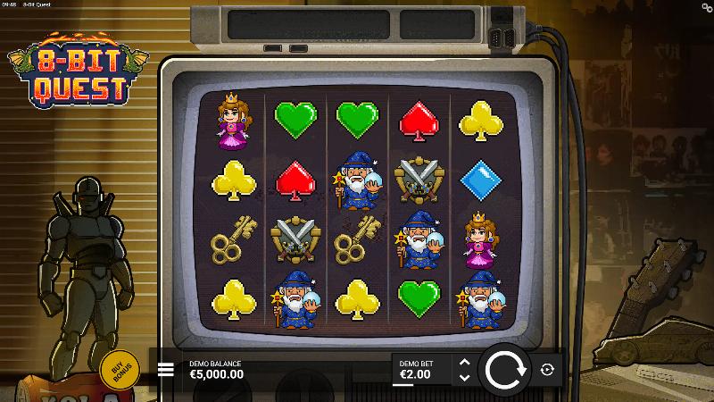 8-Bit Quest slot game artwork