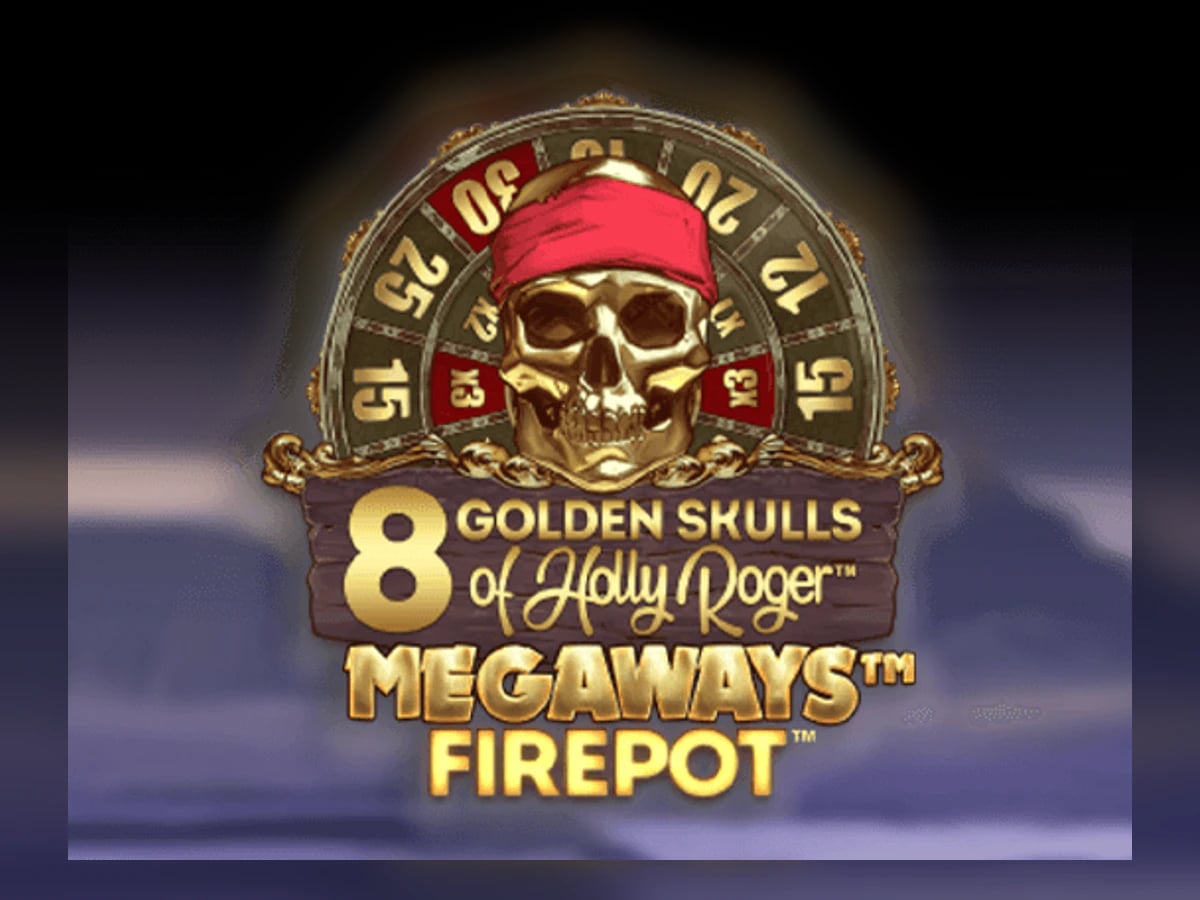 8 Golden Skulls of Holly Roger Megaways slot game artwork