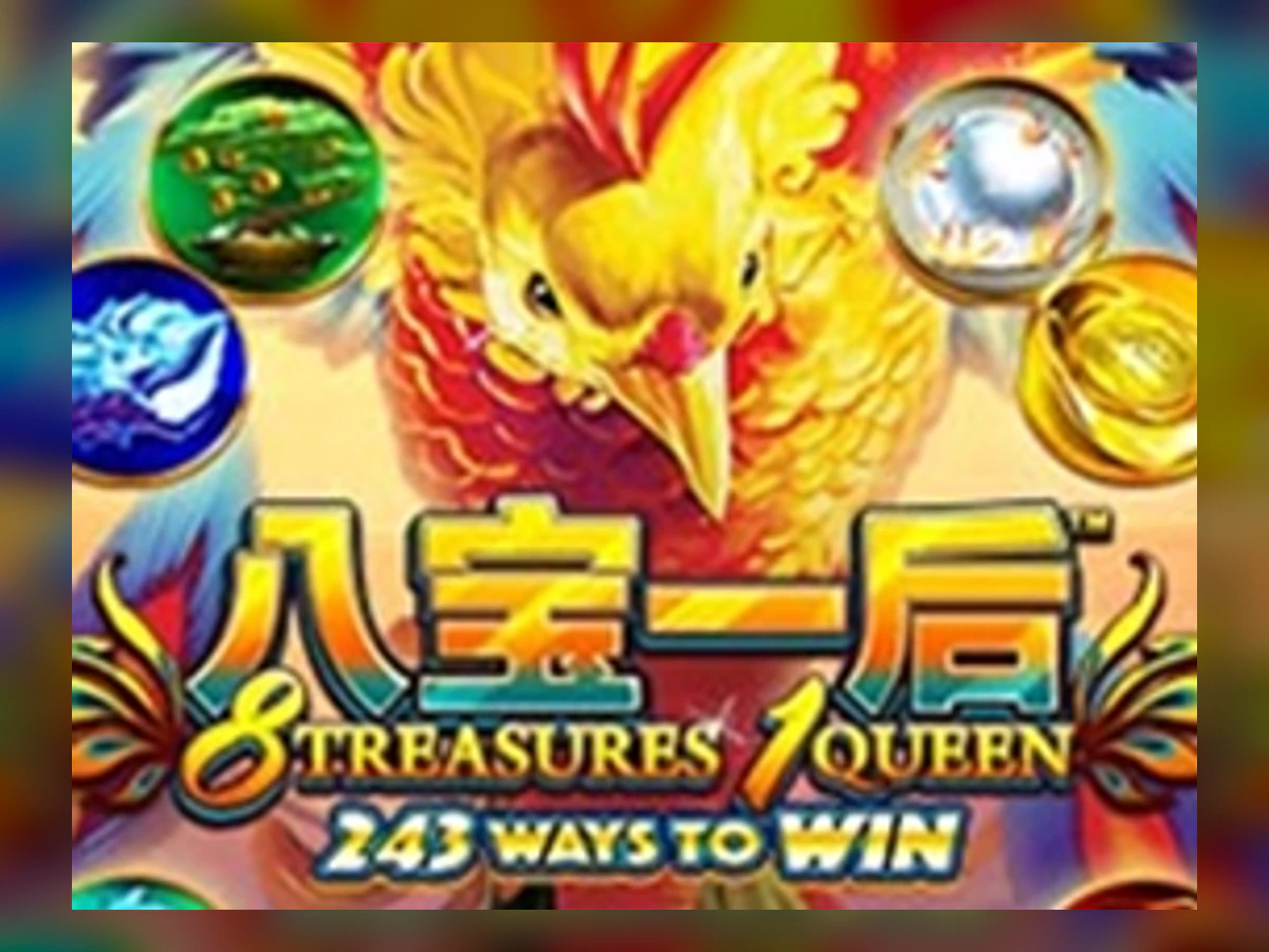 8 Treasures 1 Queen slot game artwork