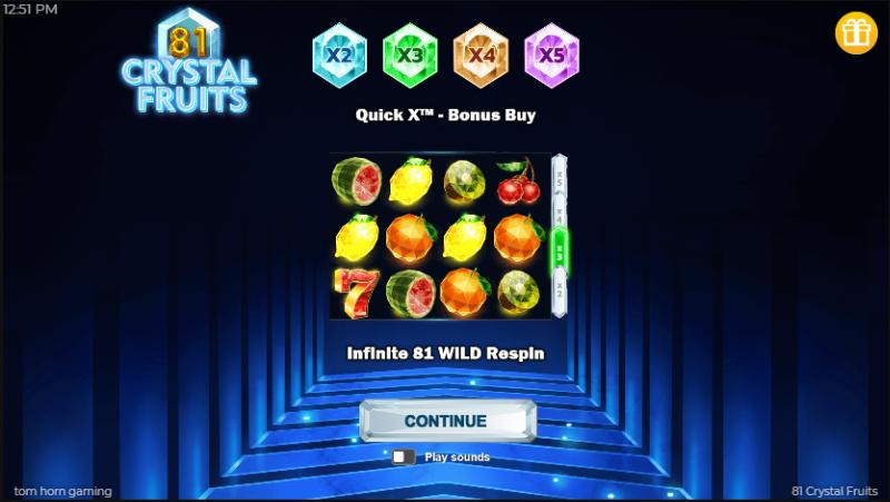 81 Crystal Fruit slot game artwork