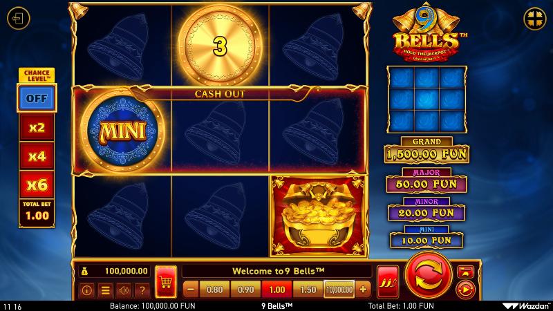 9 Bells slot game artwork