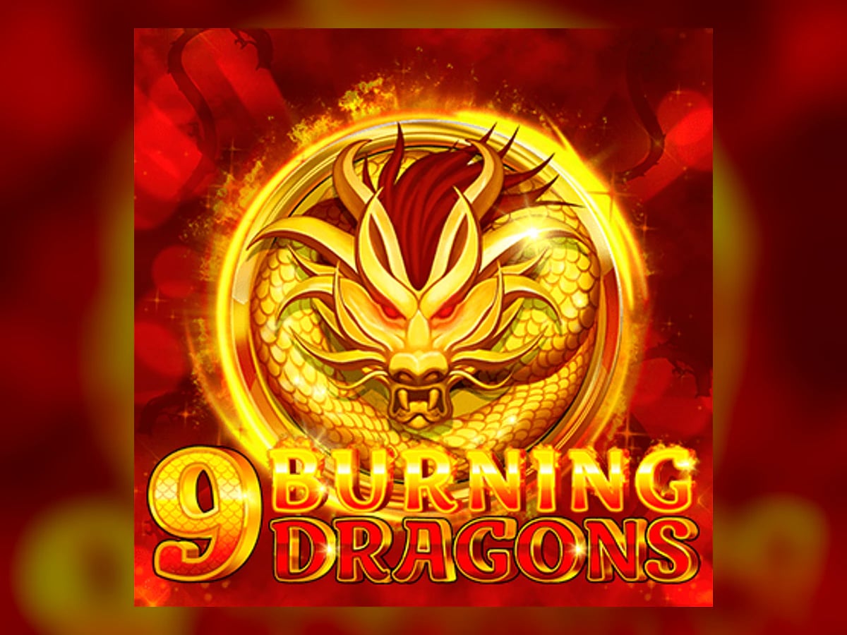 9 Burning Dragons slot game artwork