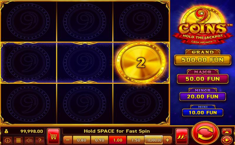 9 Coins slot game artwork