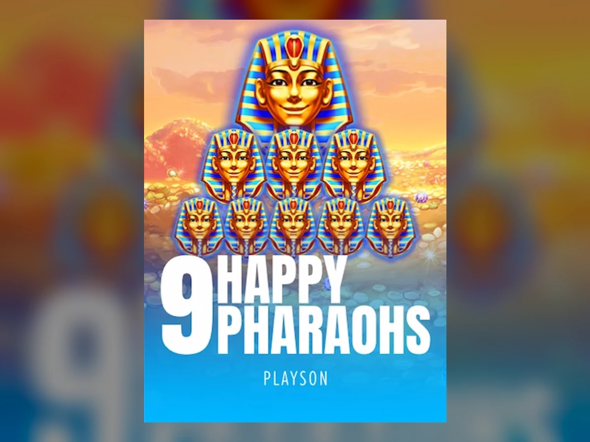 9 Happy Pharaohs slot game artwork