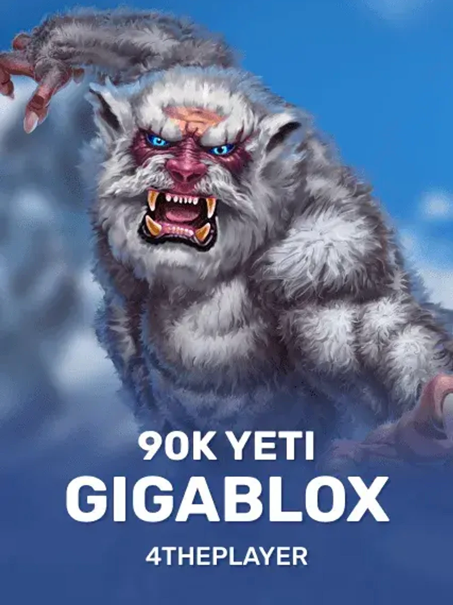 90K Yeti Gigablox slot game artwork