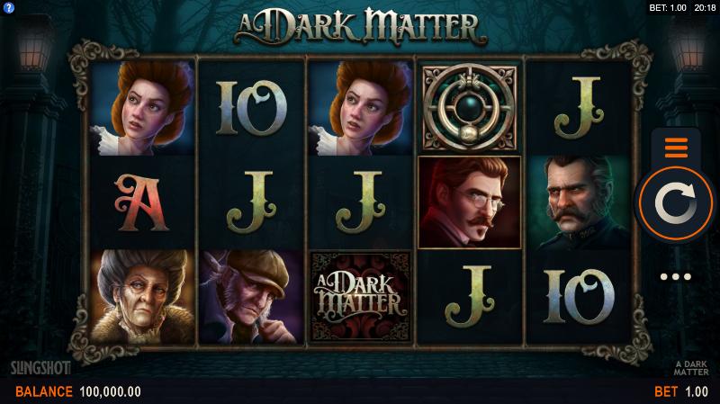 A Dark Matter slot game artwork