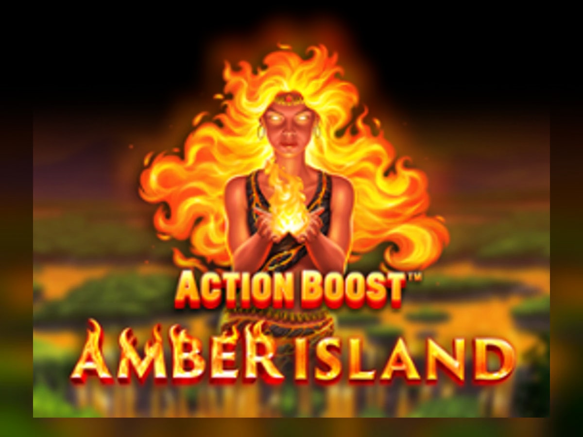 Action Boost Amber Island slot game artwork