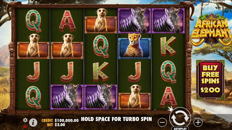 African Elephant slot game artwork