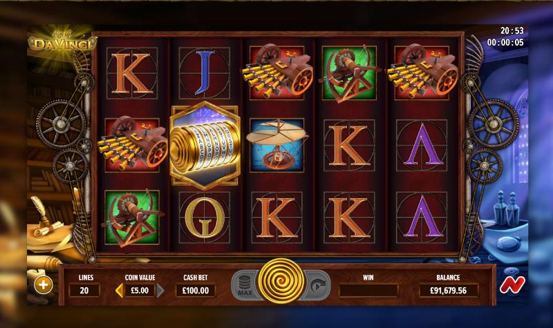 Age Of Davinci slot game artwork