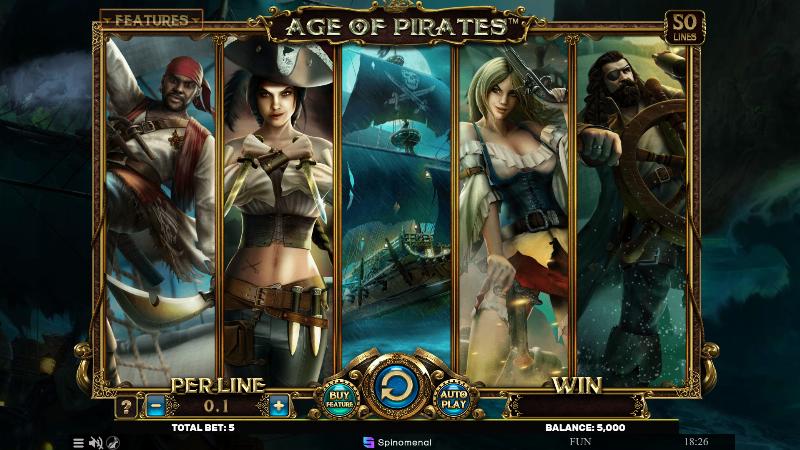 Age Of Pirates slot game artwork