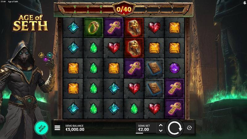 Age Of Seth slot game artwork
