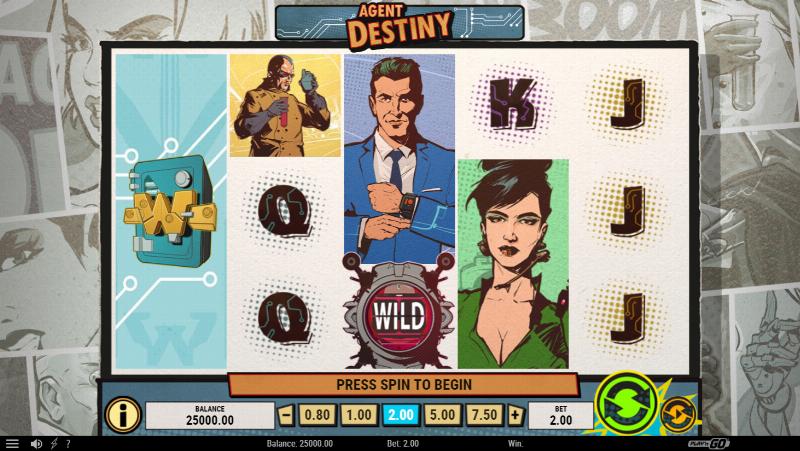 Agent Destiny slot game artwork