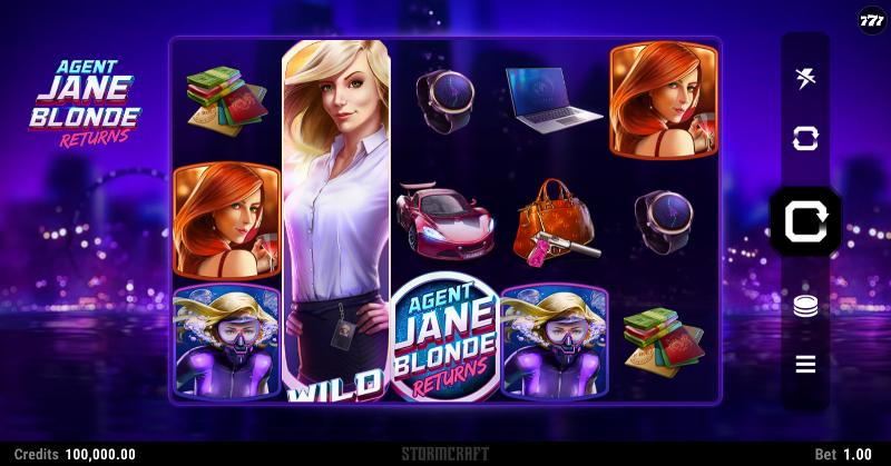 Agent Jane Blonde Returns slot game artwork