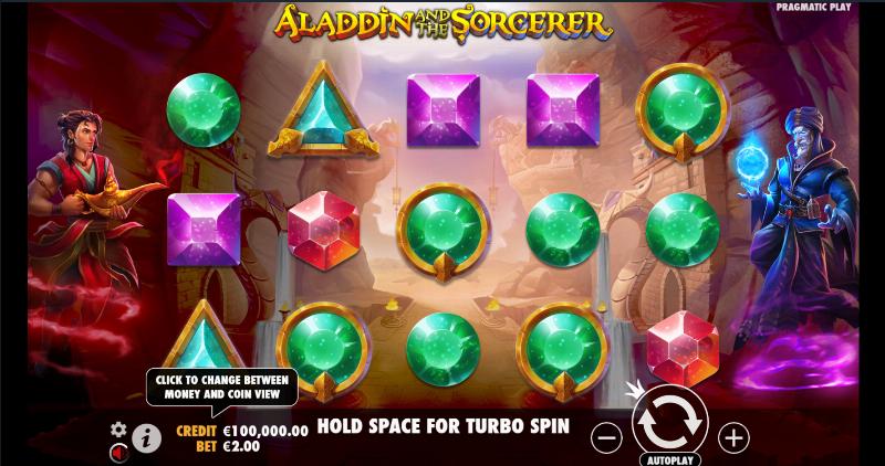 Aladdin And The Sorcerer slot game artwork