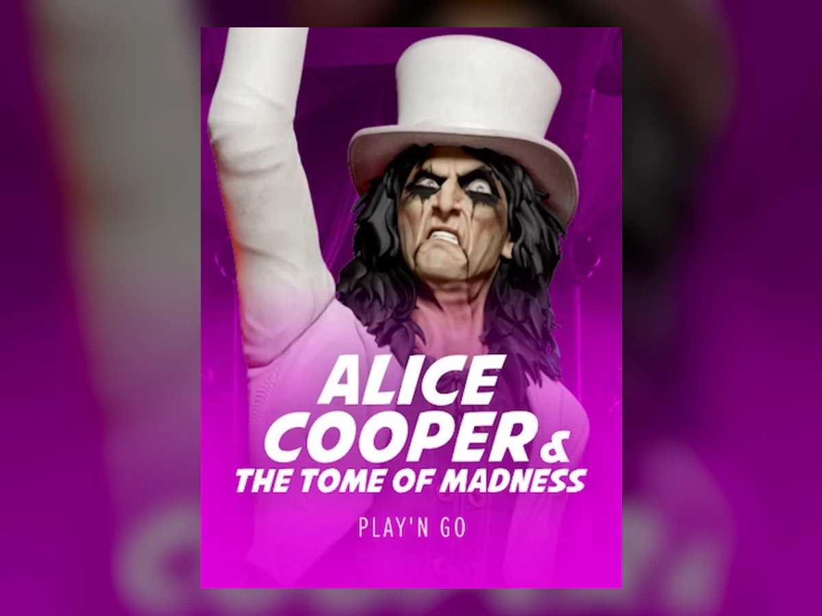 Alice Cooper Tome of Madness slot game artwork