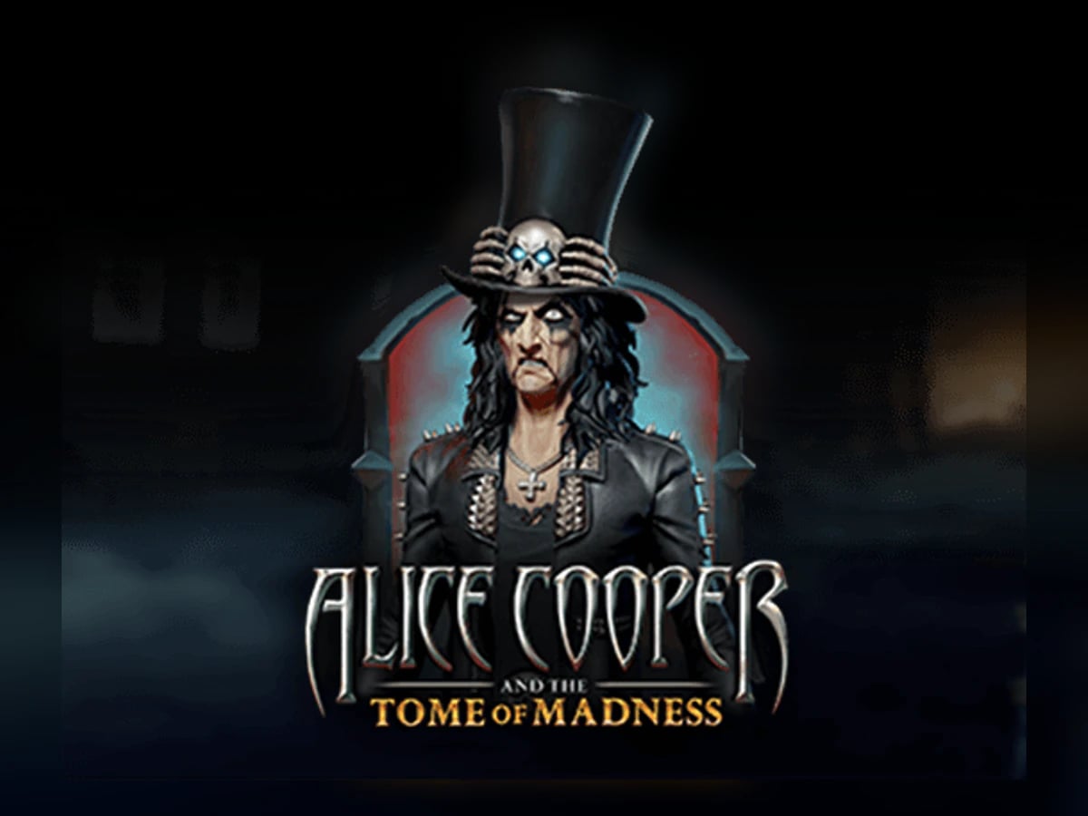Alice Cooper Tome of Madness slot game artwork