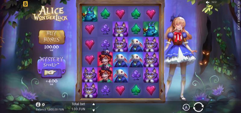 Alice Wonderluck slot game artwork
