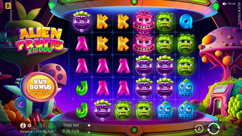 Alien Fruits slot game artwork